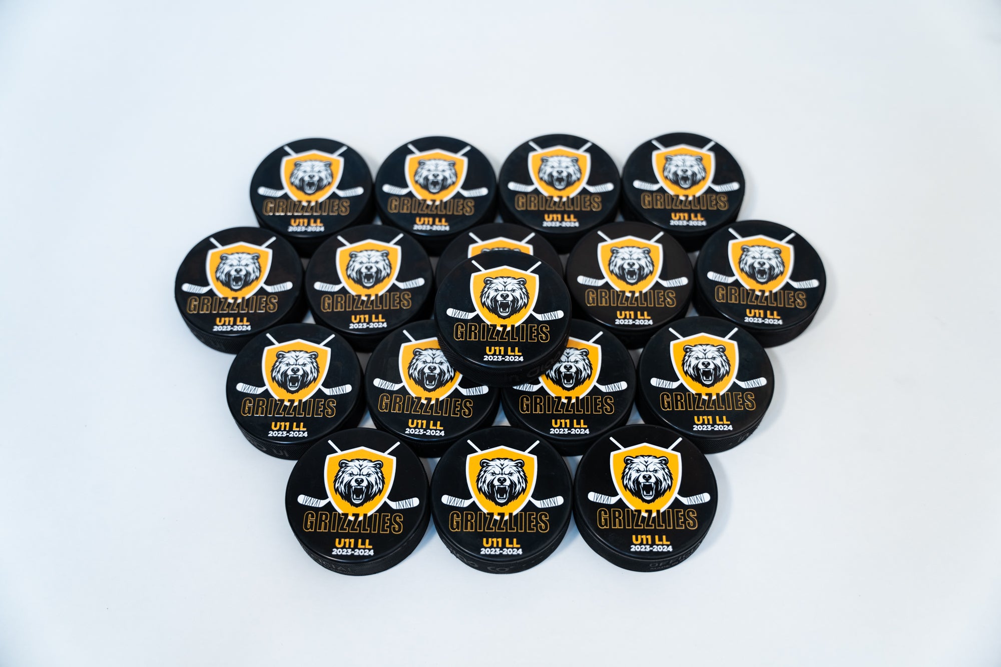 custom hockey pucks