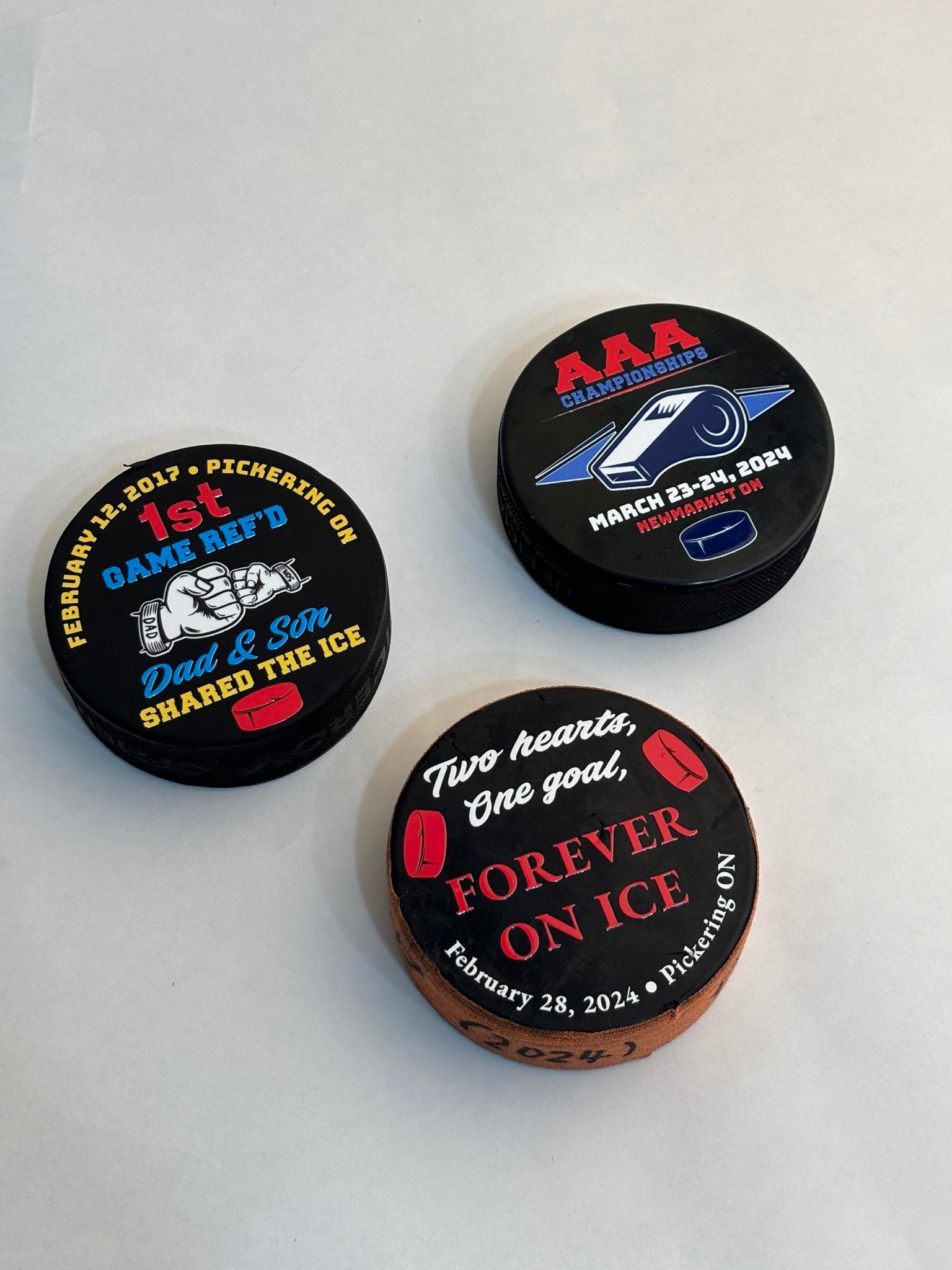 Personalized Hockey Pucks