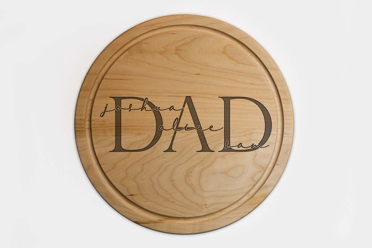 customised chopping board fathers day gifts