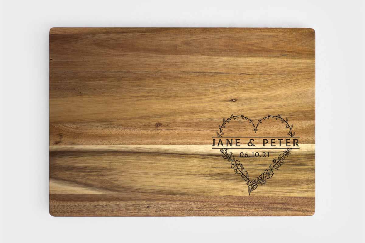 engraved wood cutting board