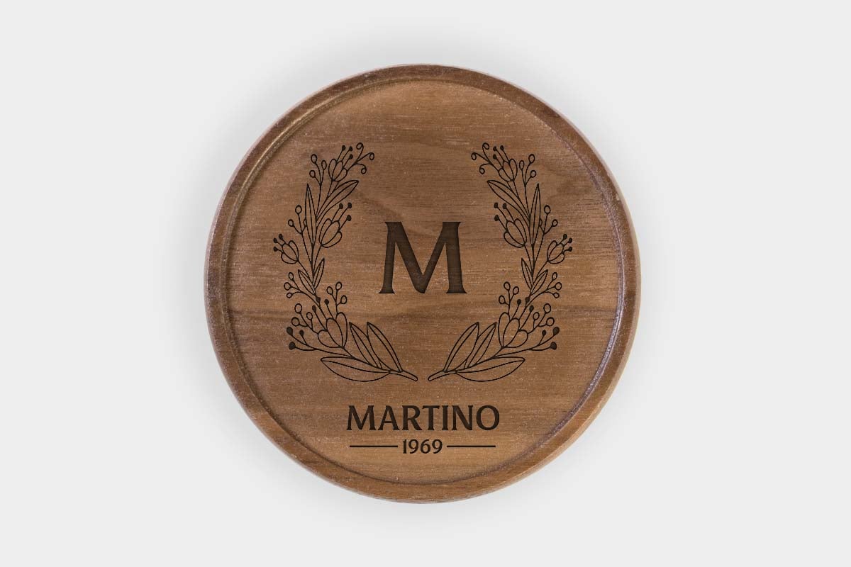 Personalized Walnut Drink Coaster